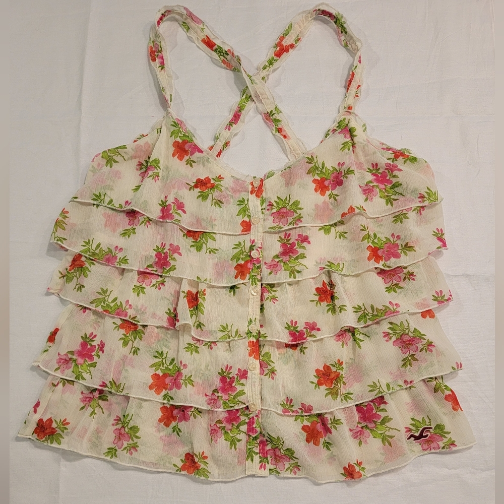 Womens Hollister Cropped Tank Top